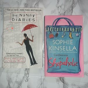 Confessions of a Shopaholic & The Nanny Diaries Books - Excellent Condition